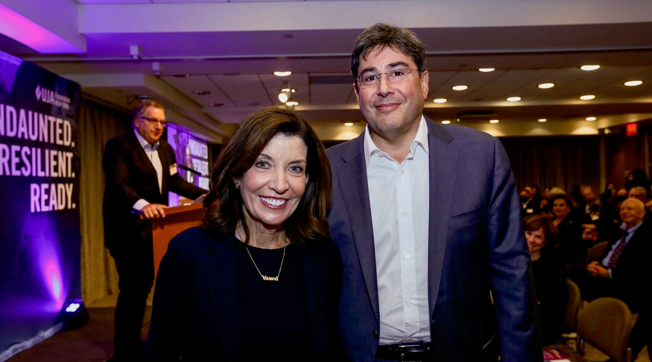 NY governor at a Jewish fundraiser