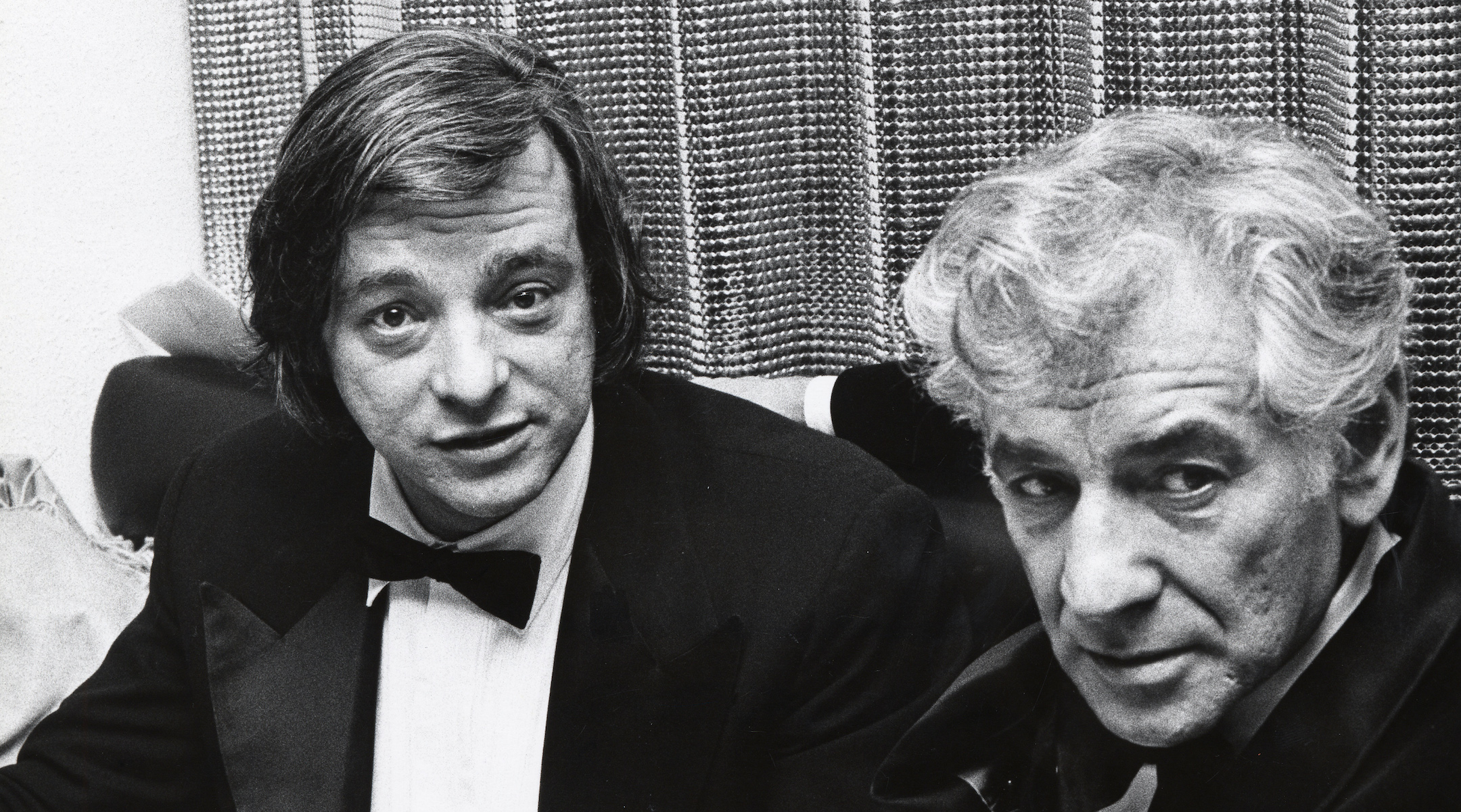 Stephen Sondheim, left, with Leonard Bernstein