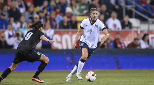 Yael Averbuch in action with the U.S. Women's National Team
