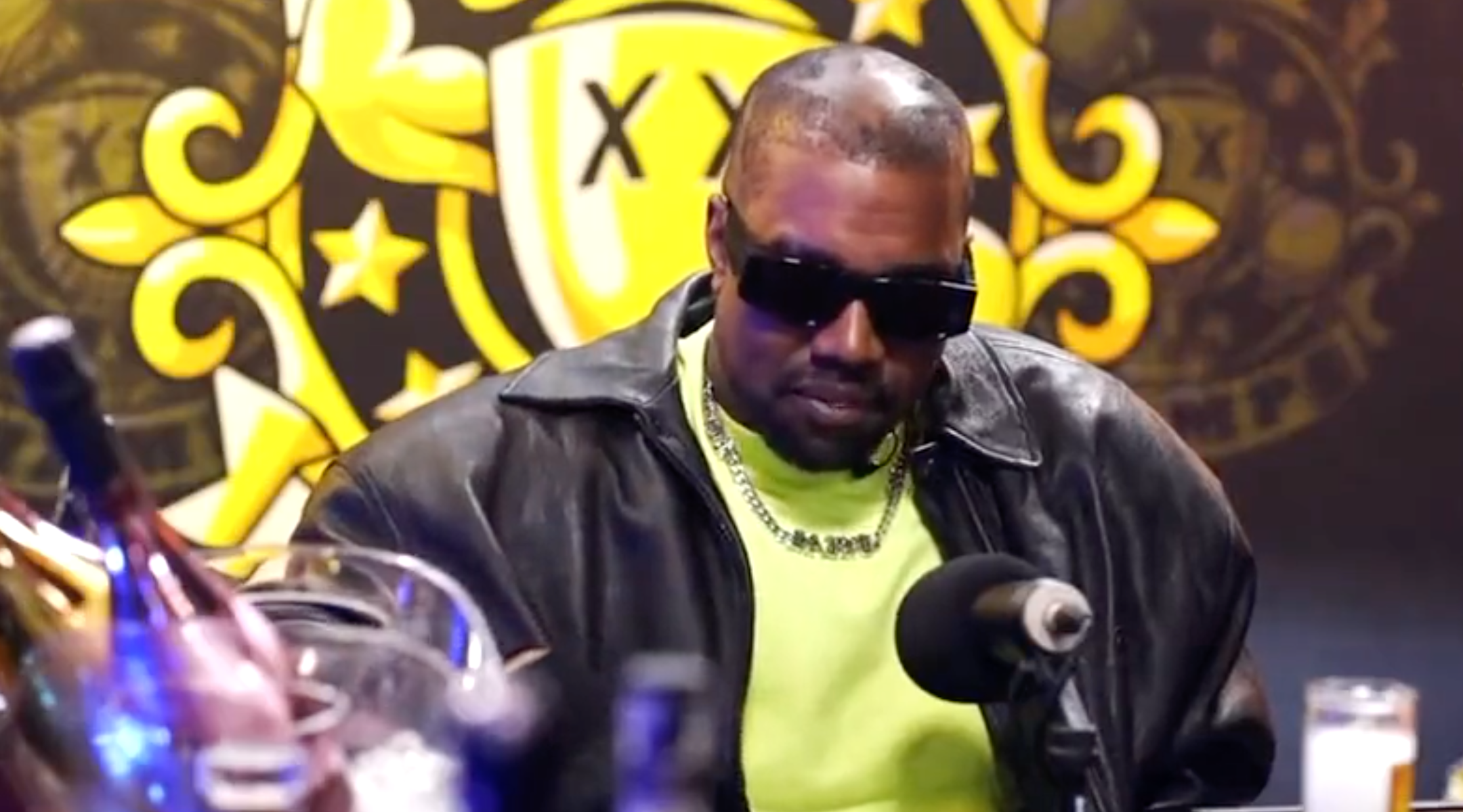 Kanye West on the "Drink Champs" podcast