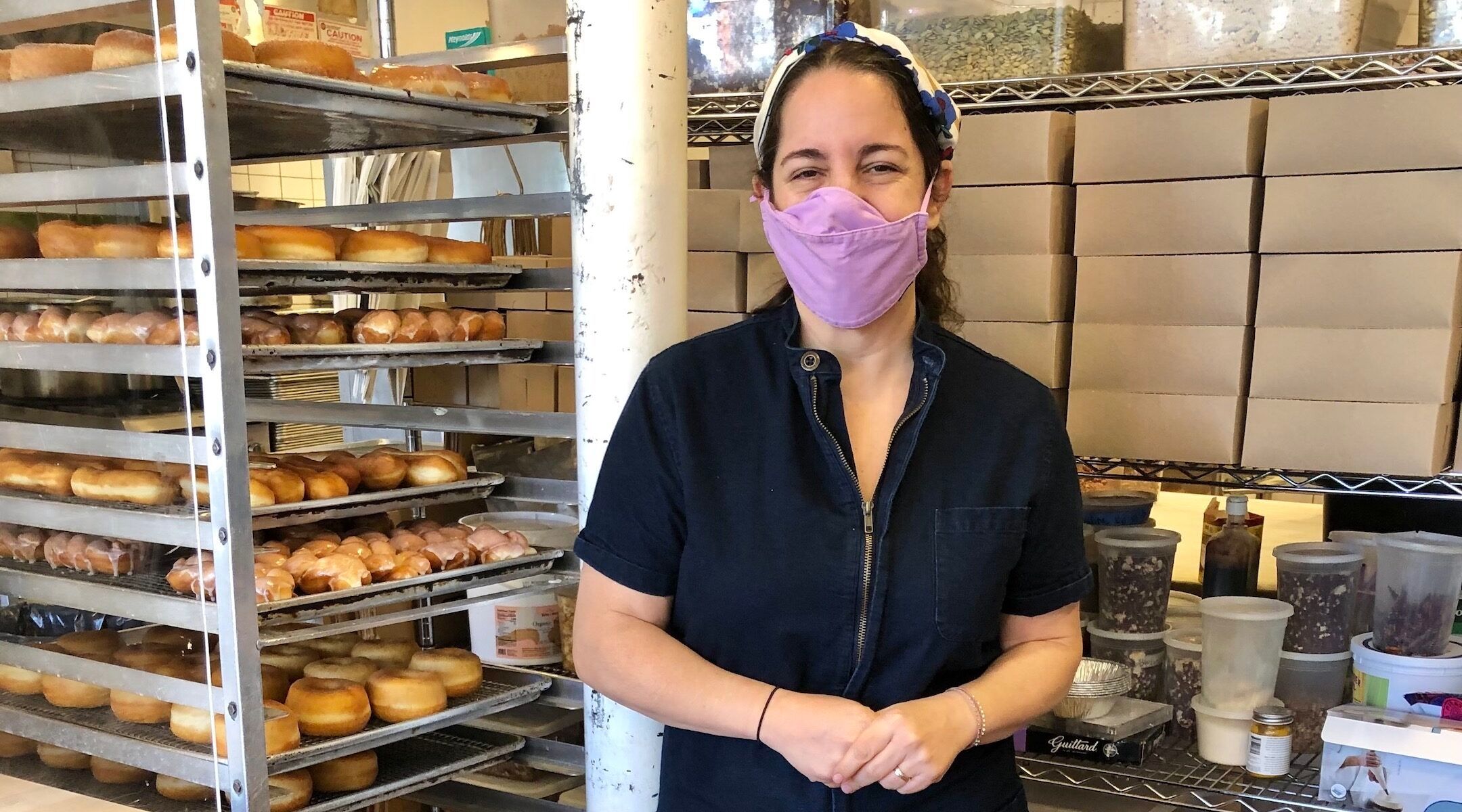 Fany Gerson at her donut bakery in Brooklyn