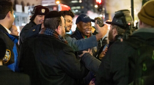 Mayor-Elect Eric Adams celebrating Hanukkah in Brooklyn