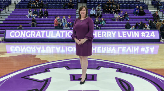Sherry Levin at Holy Cross