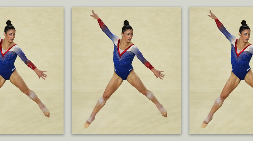 Aly Raisman competes during the Women's Floor Final 