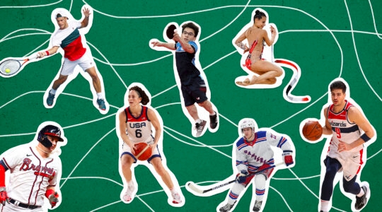 A collage of Jewish sports moments