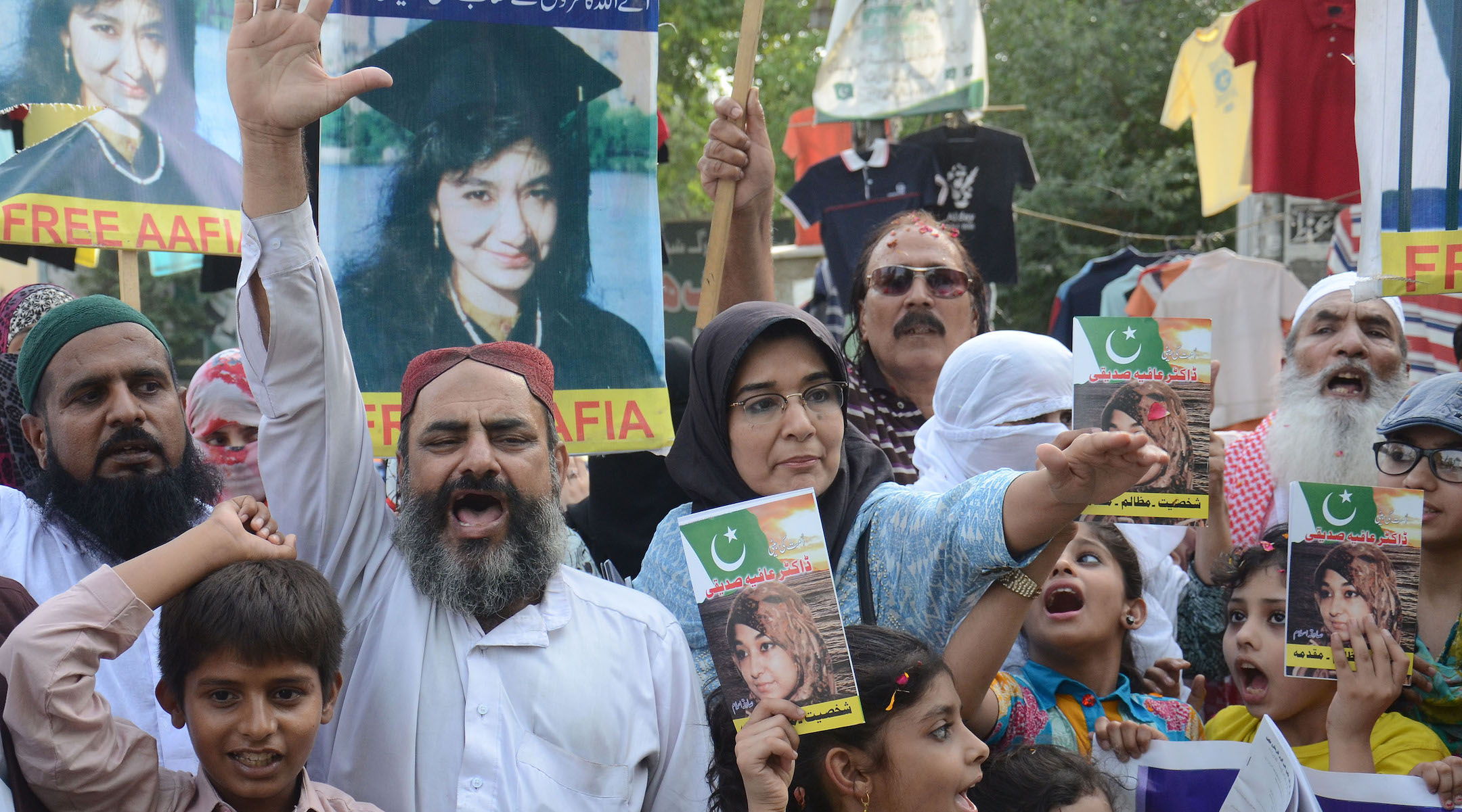 Free Aafia Siddiqui protest