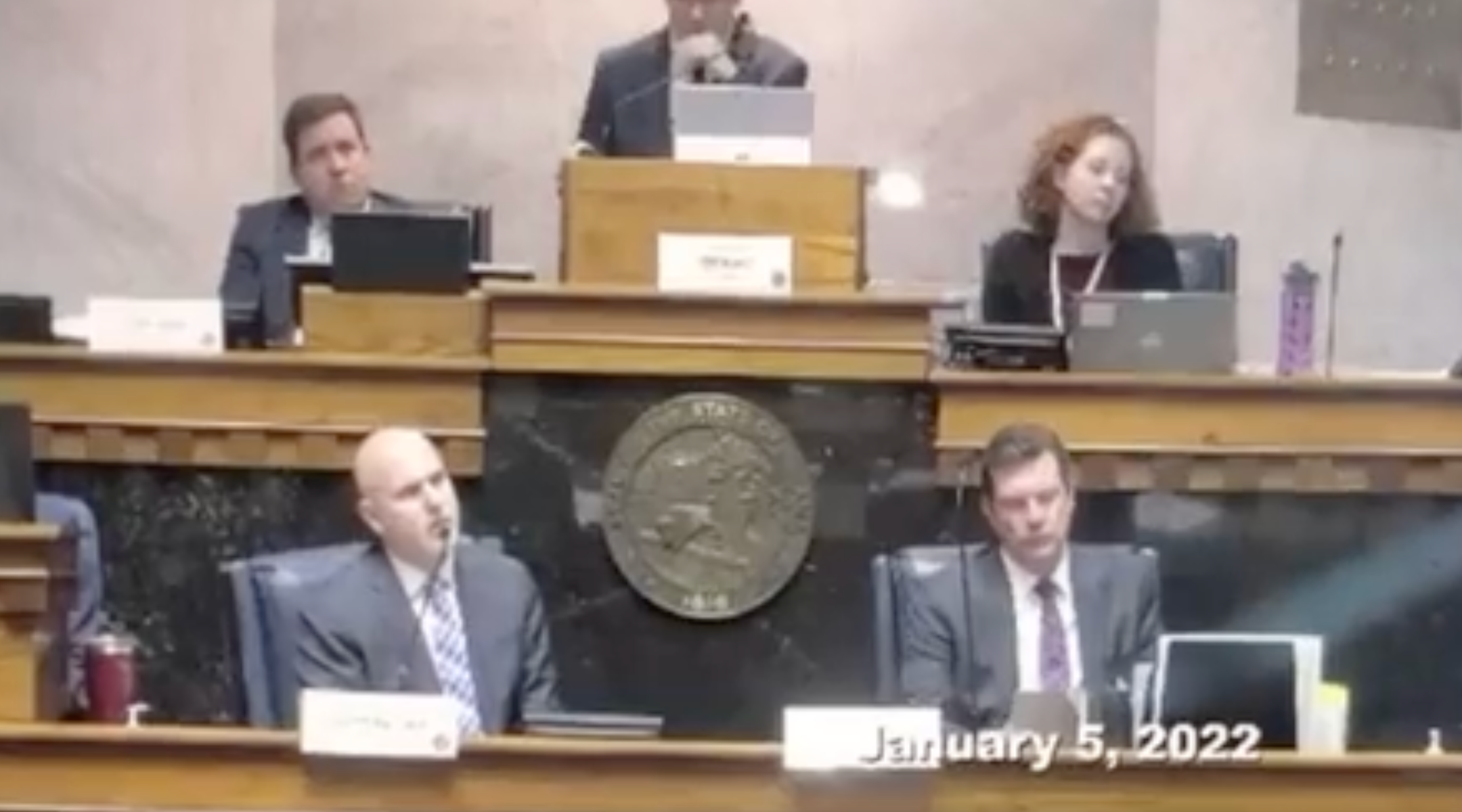 A committee hearing on a bill