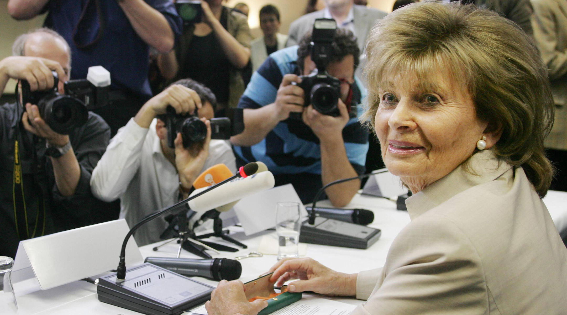 Charlotte Knobloch at a press conference in 2006