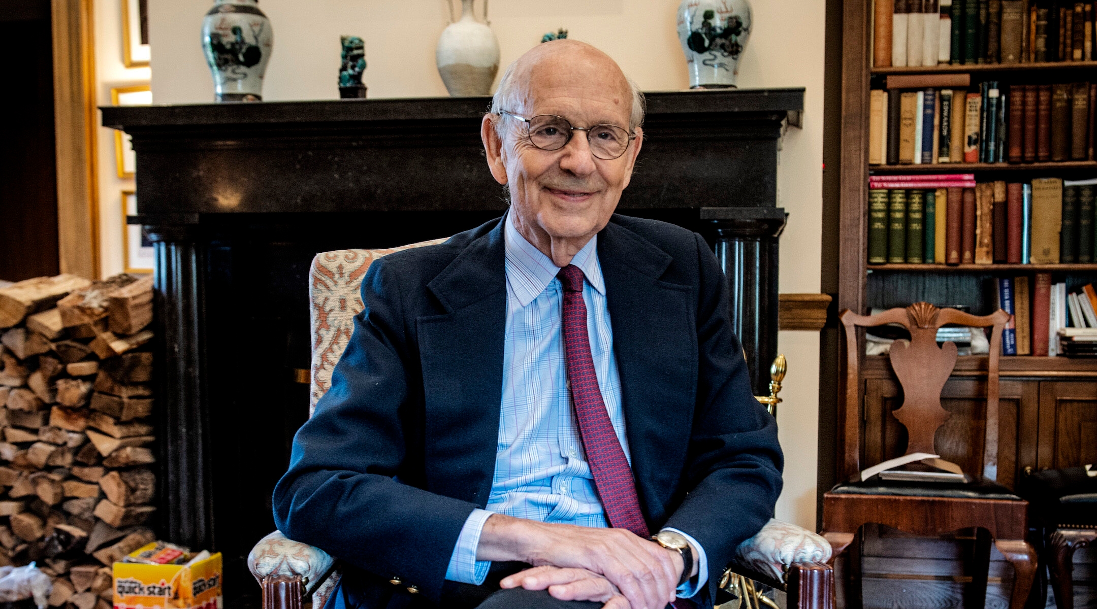 Stephen Breyer in his office