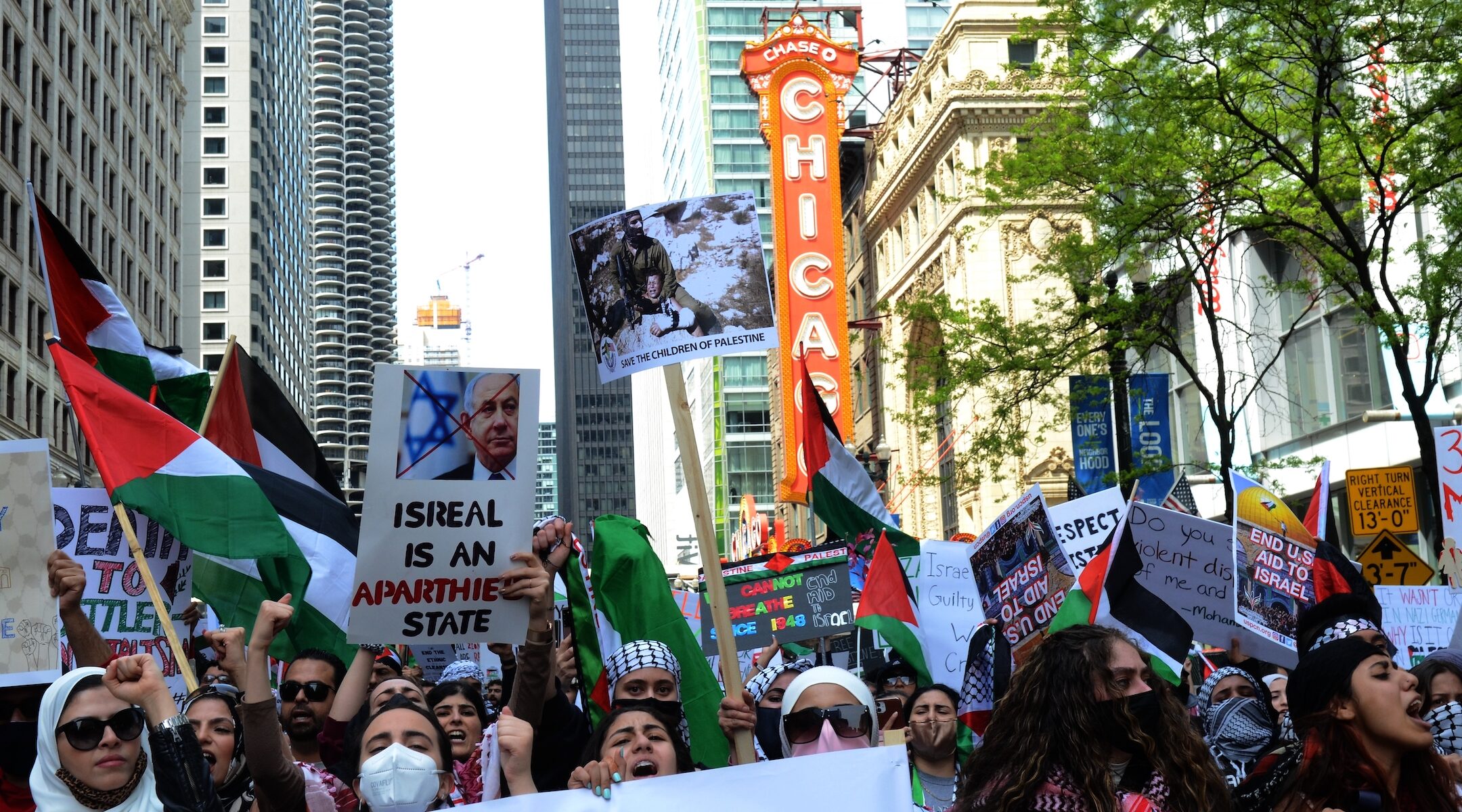 Pro-Palestinian protest in Chicago