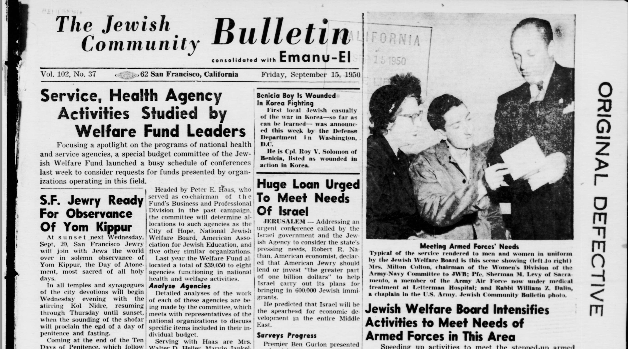 jewish newspaper San Francisco digitized archive