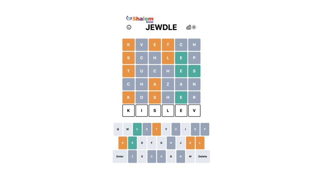 Jewdle word game