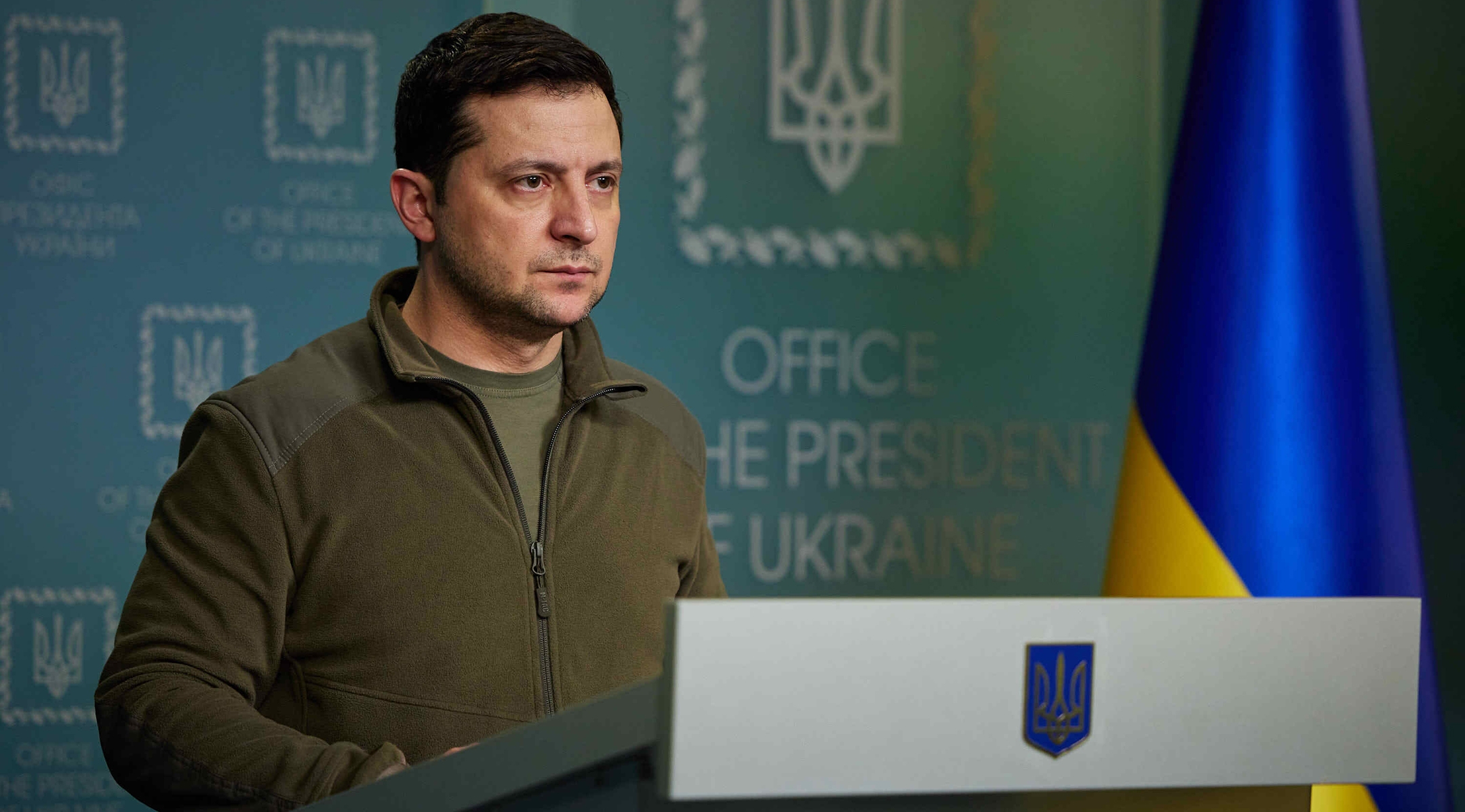 Volodymyr Zelensky .