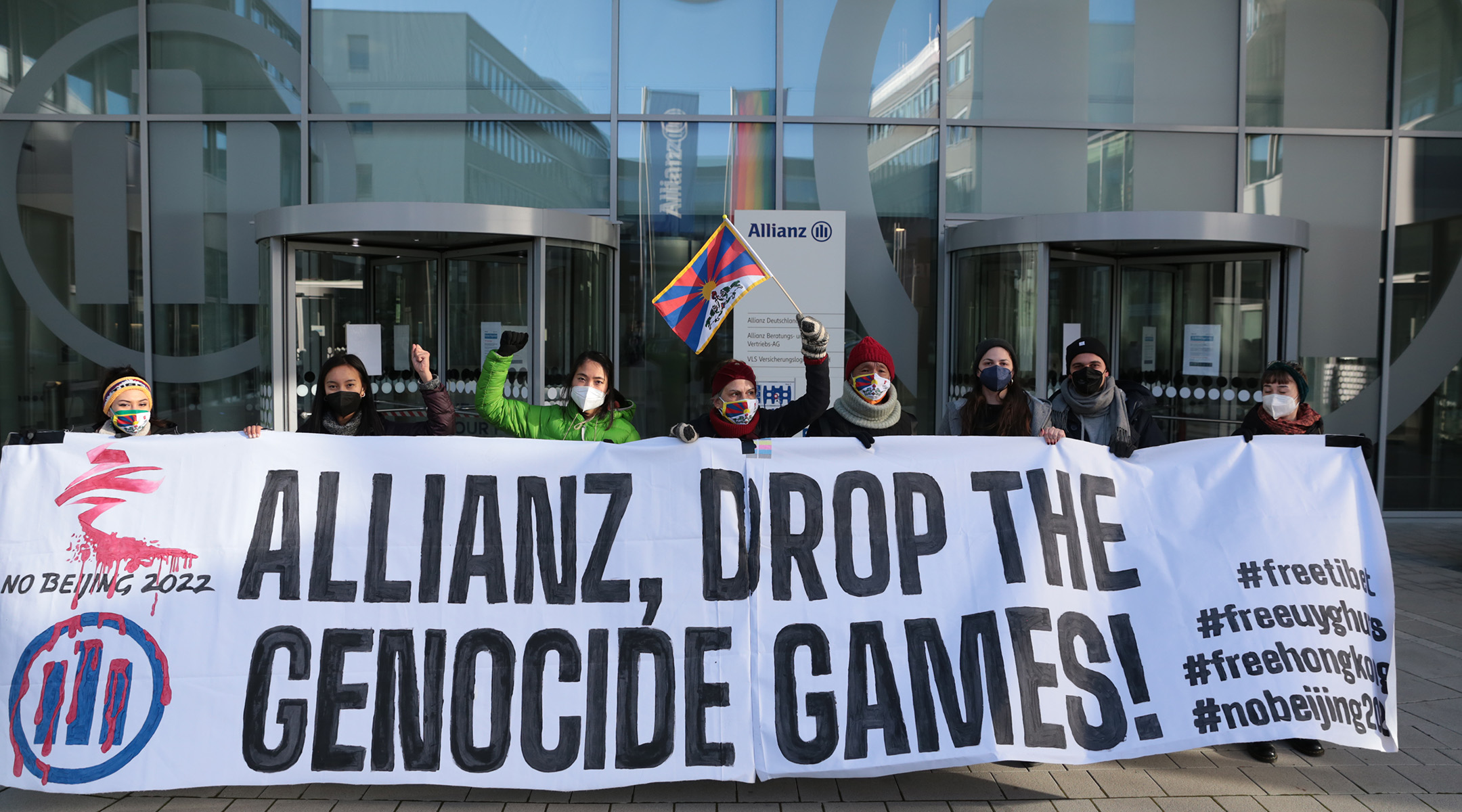 Protesters in Berlin