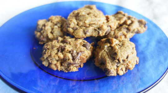 Passover-friendly almond butter cookies.
