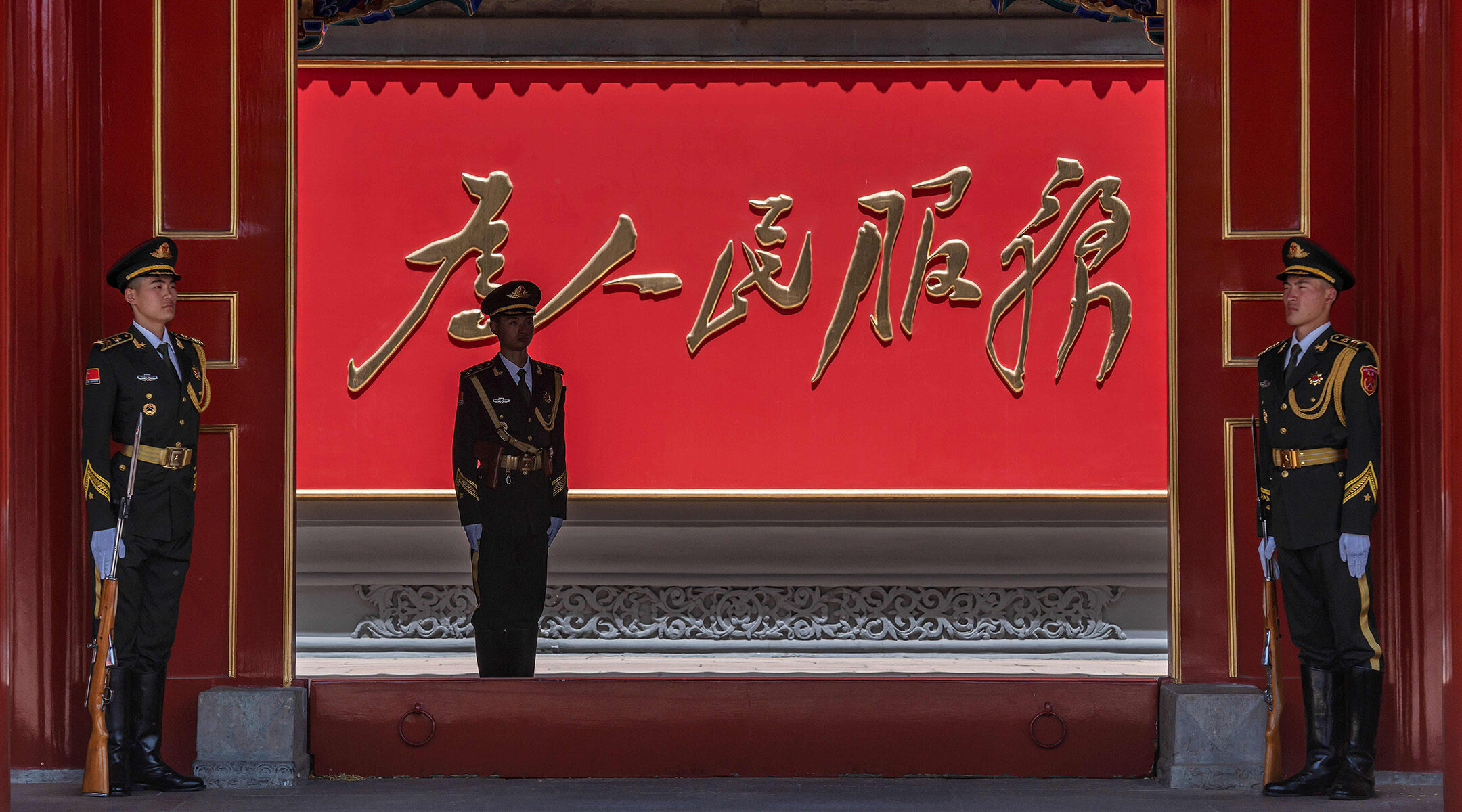 People's Liberation Army (PLA) soldiers.