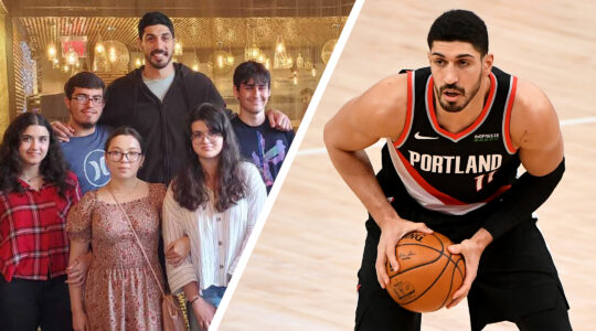 Enes Kanter with kids