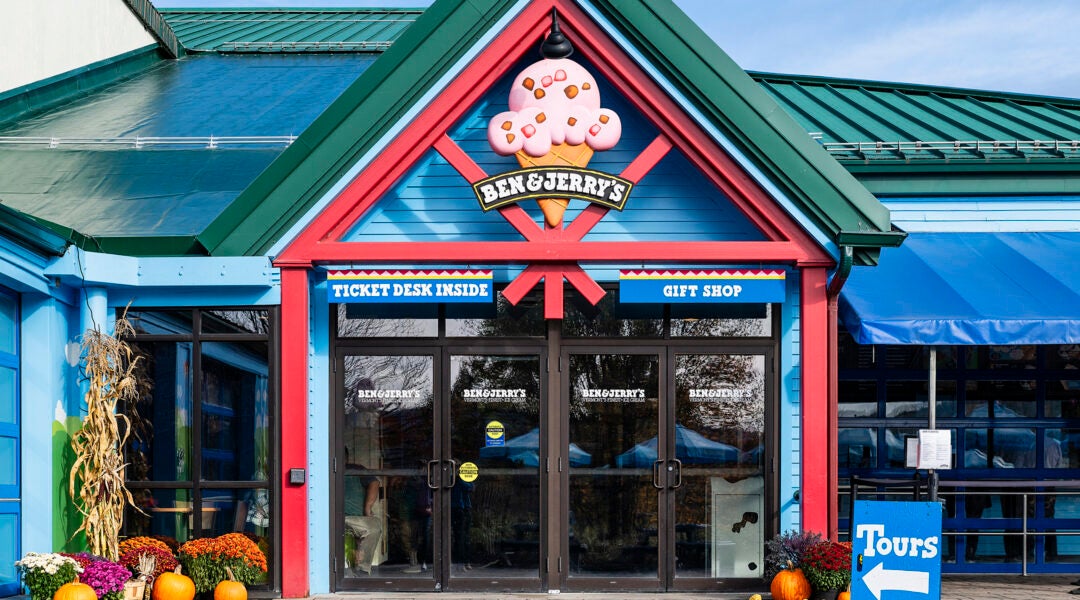 Ben and Jerry's Ice Cream factory.