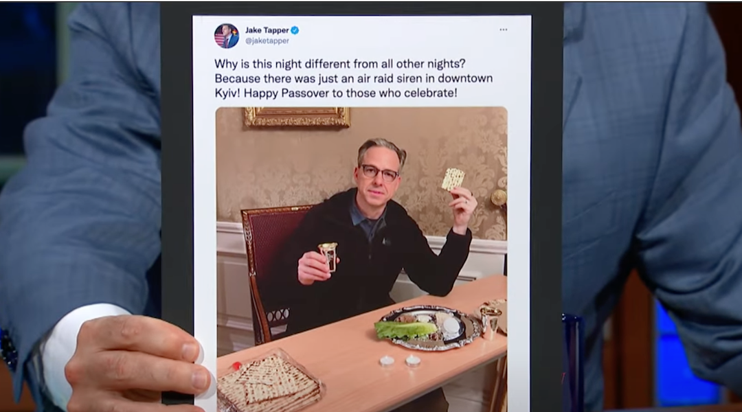 Jake Tapper gave Zelensky matzah during Passover - Jewish Telegraphic ...