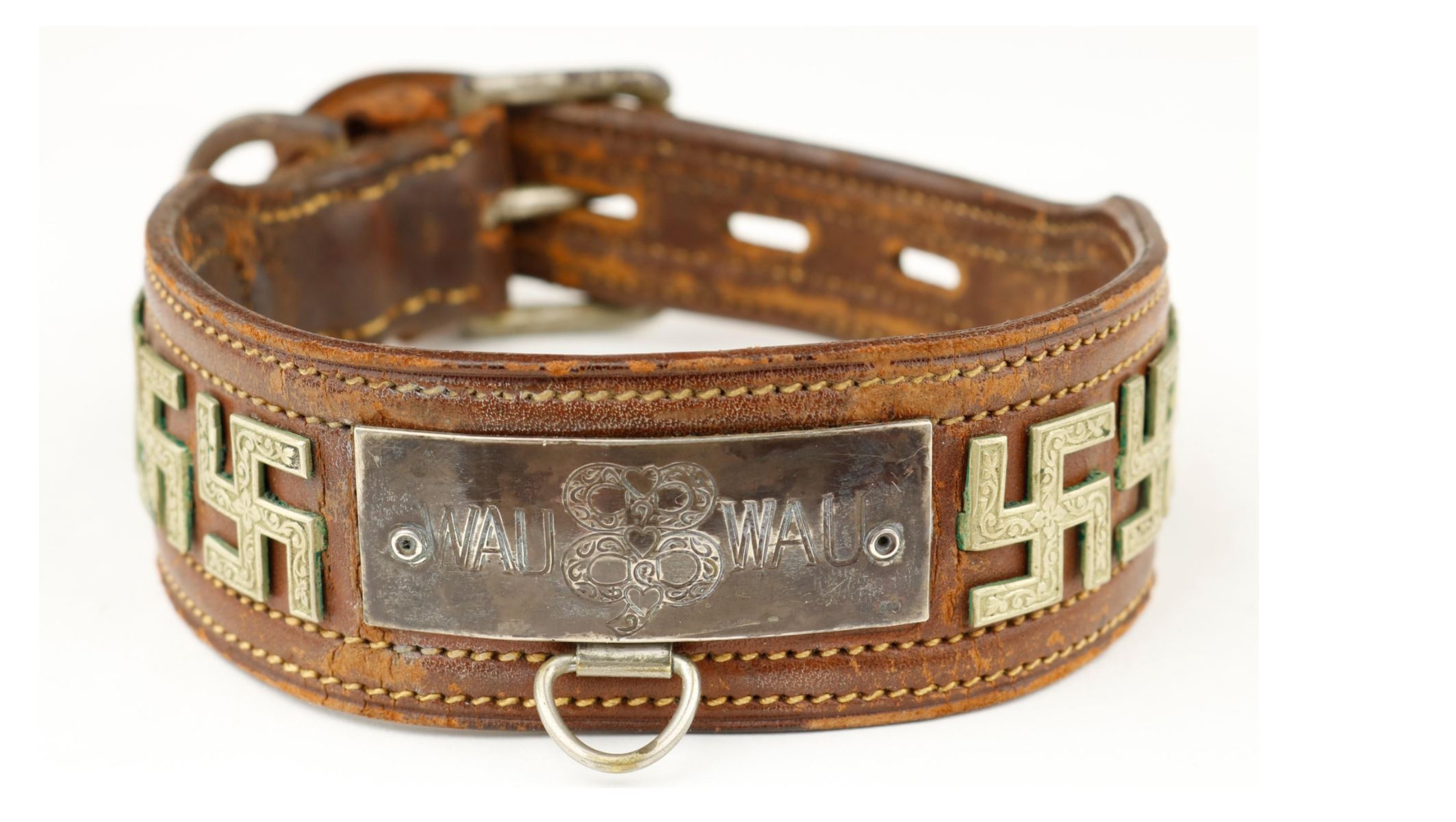 Maryland auction house defends sale of Hitler items and Eva Braun’s swastika-studded dog collar