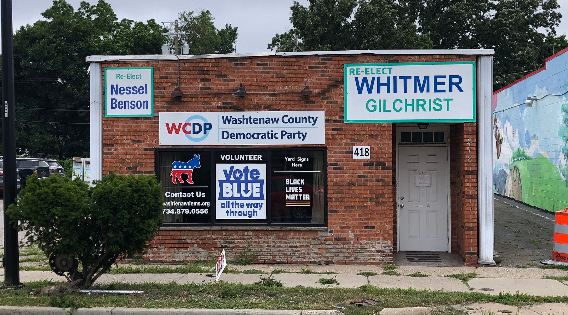 A Washtenaw County Democratic Party office.