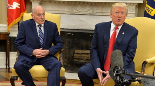 Donald Trump and John Kelly.