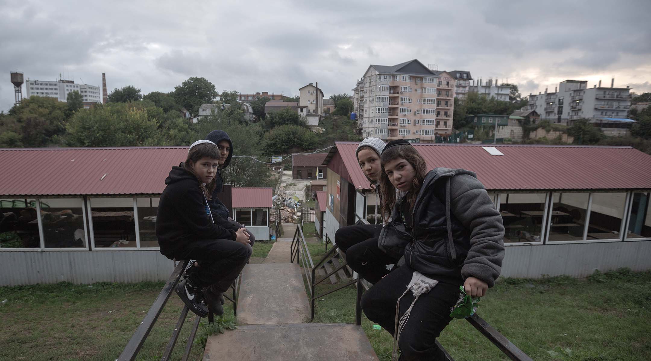 Kids in Uman.