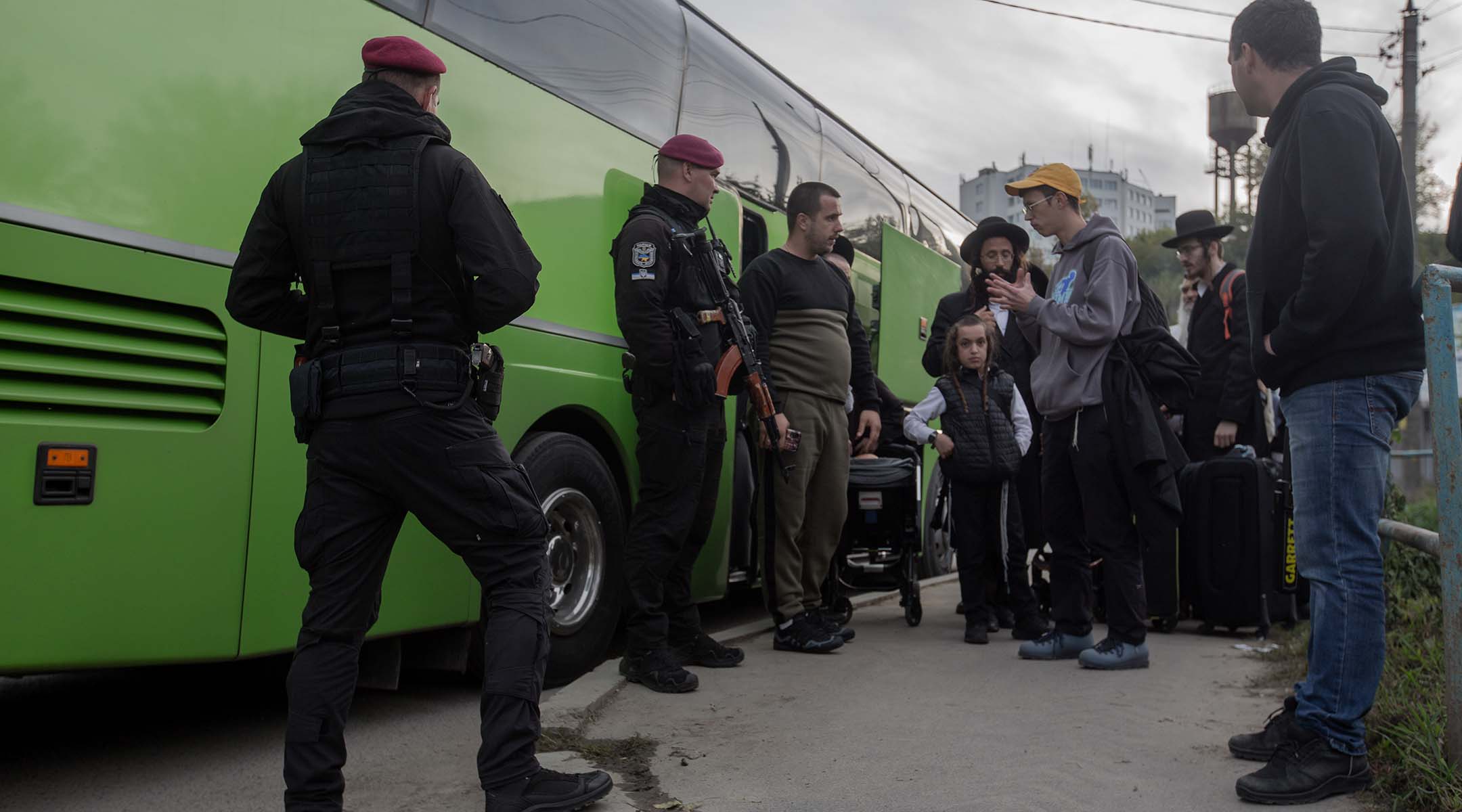 Police in Uman.