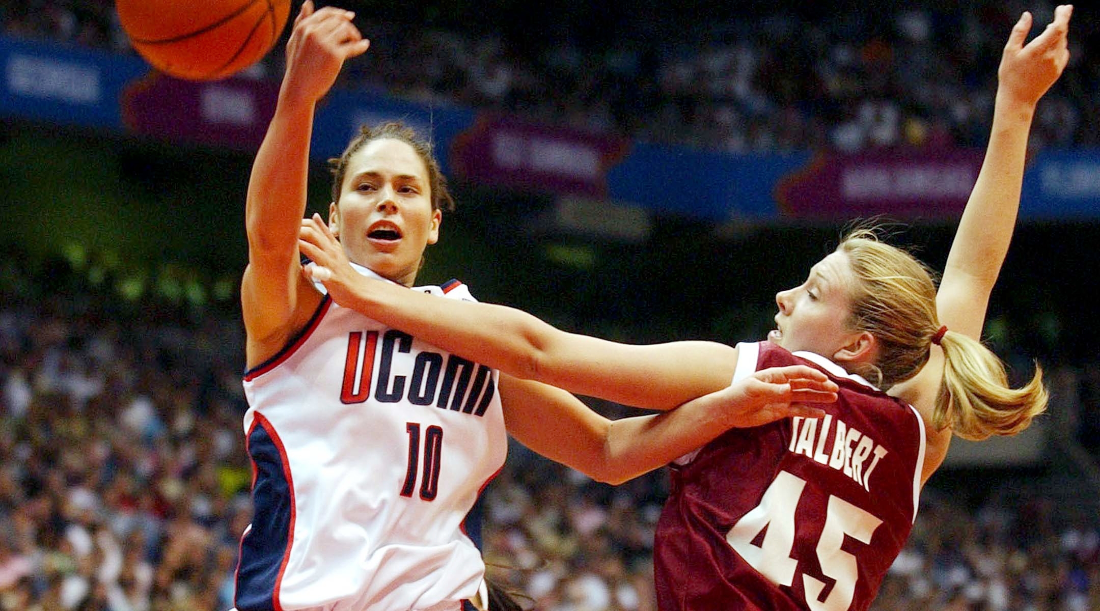 Sue Bird and Jamie Talbert.