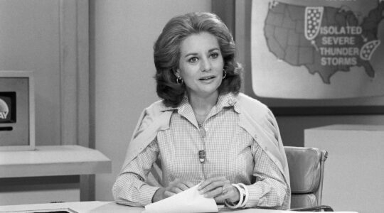 Barbara Walters on the set of "The Today Show"