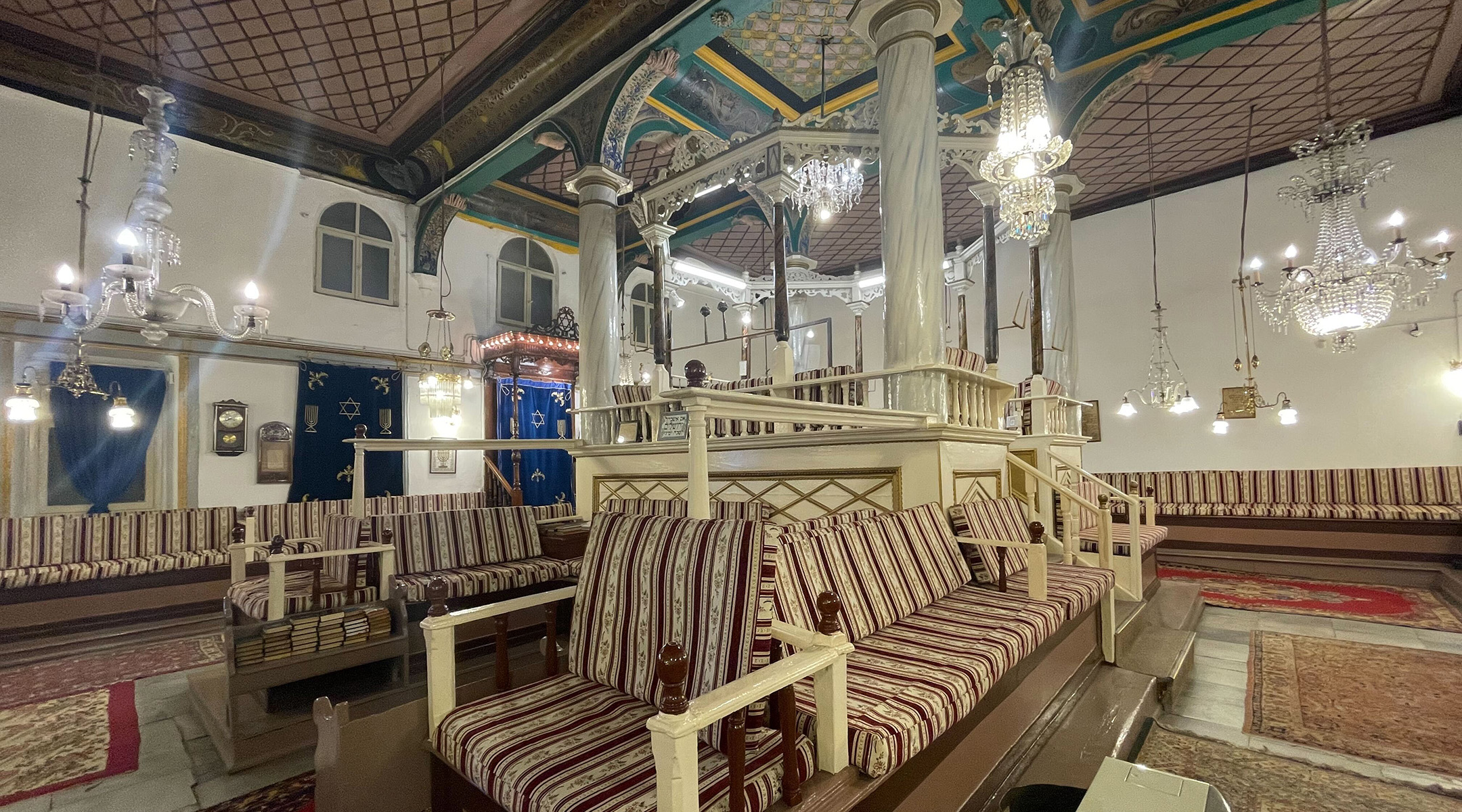 The Bikur Holim Synagogue is one of the few still functioning in Izmir. (David I. Klein)