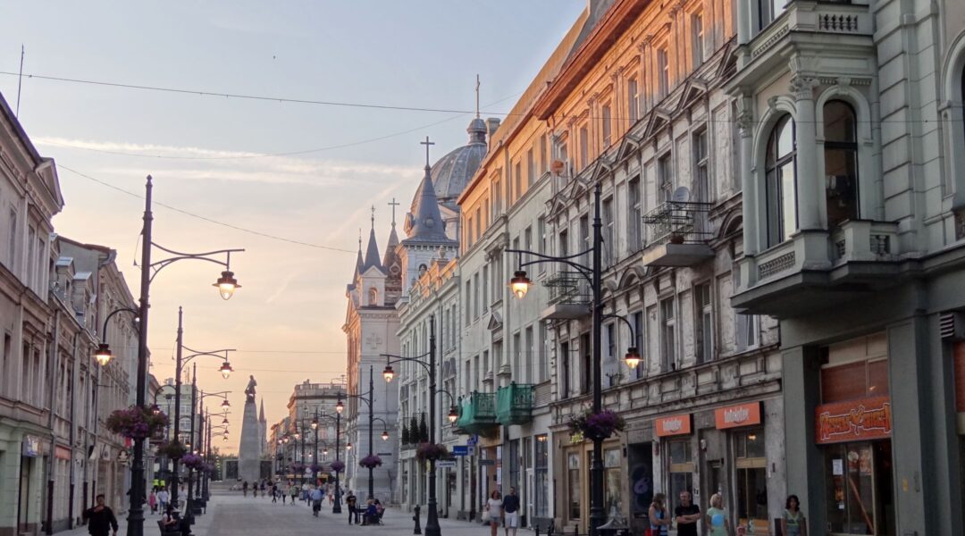 Piotrkowska Street at Dusk - Lodz - Poland