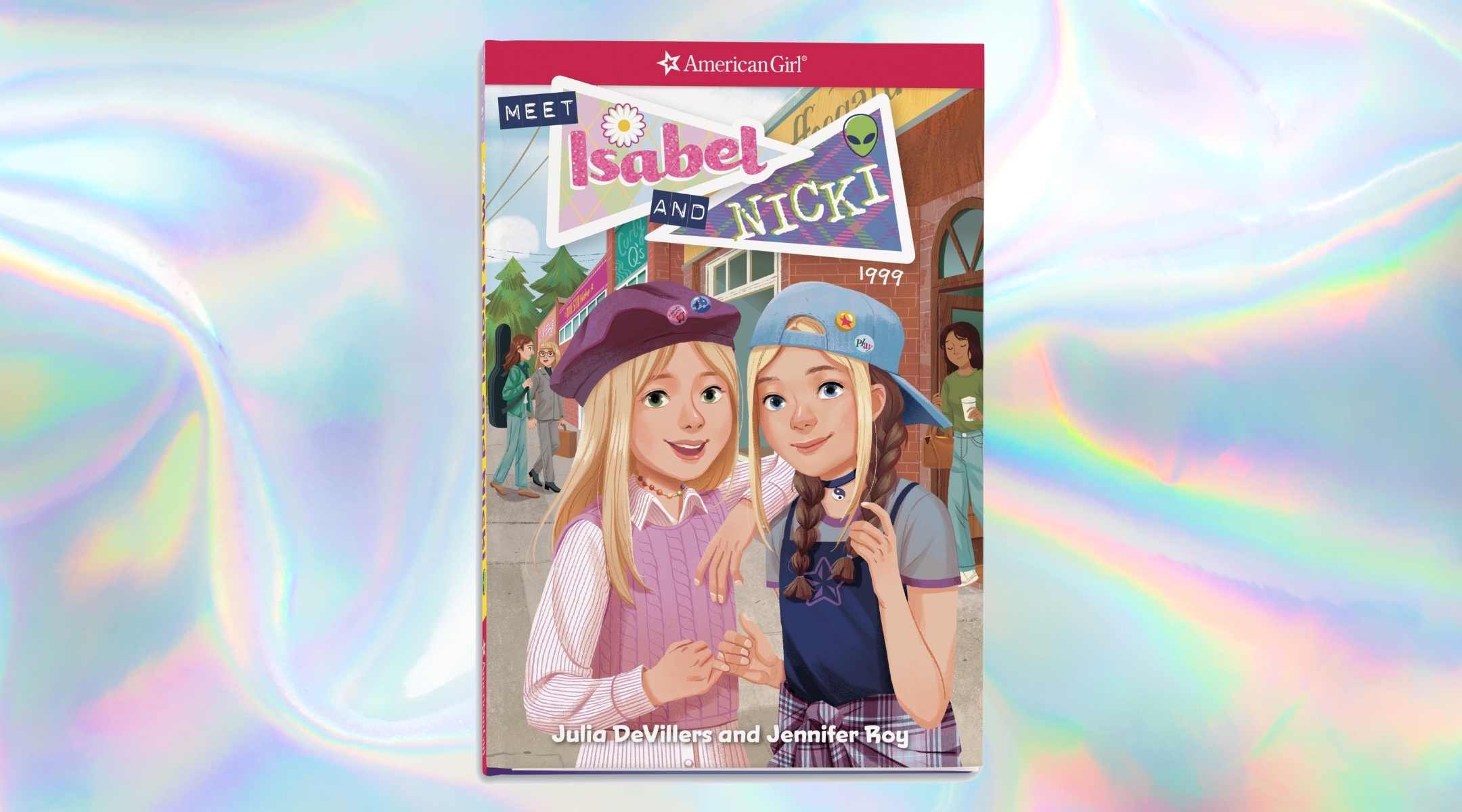 “Meet Isabel and Nicki,” the first novel in the series about the Hoffman twins, will be released in August. (Photo courtesy of American Girl. Design by Jackie Hajdenberg)