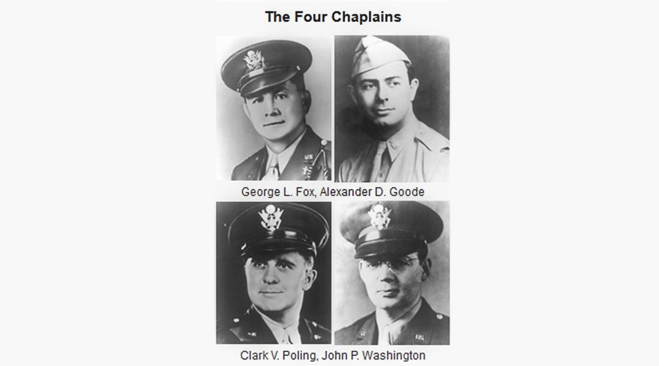 Four chaplains