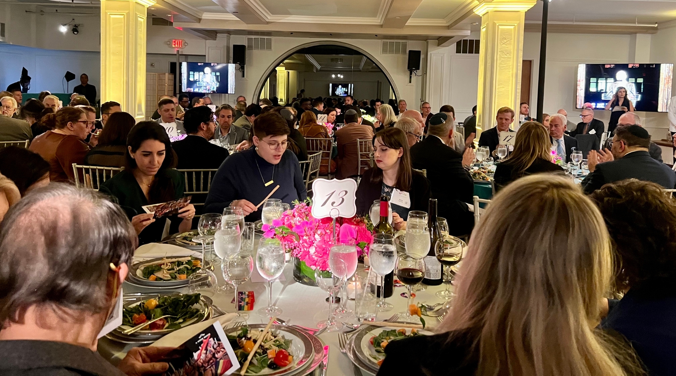 Approximately 200 guests attended the gala Monday night, where executive director Ethan Felson announced a new emergency campaign for LGBTQ causes in Israel. (Jackie Hajdenberg)