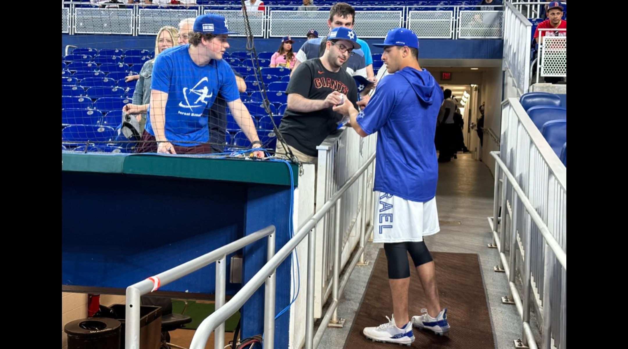 Player signing an autograph