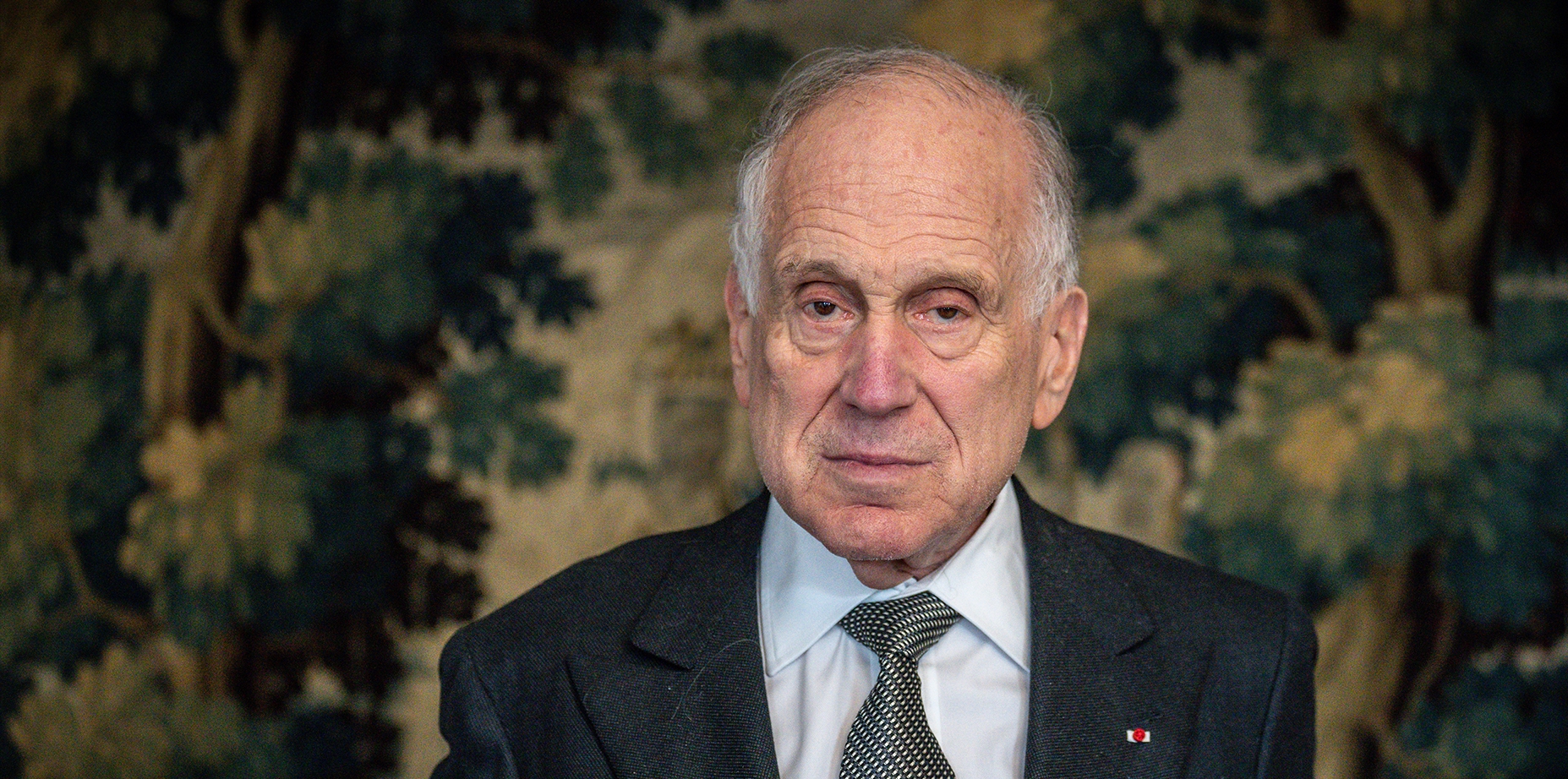 Ronald S Lauder, President of the World Jewish Congress (WJC) recorded before a bilateral a conversation with Chancellor Scholz. (Michael Kappeler/Getty Images)