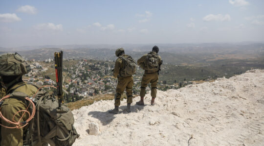 Israeli soldiers guard in the northern West Bank on May 29, 2023. (Flash90)