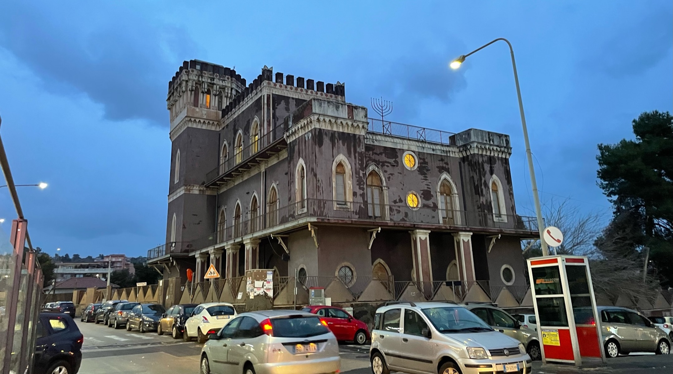 The community meets in the Castello Luecatia, an early 20th-century structure built by a merchant believed to be of Jewish origin. (David I. Klein)