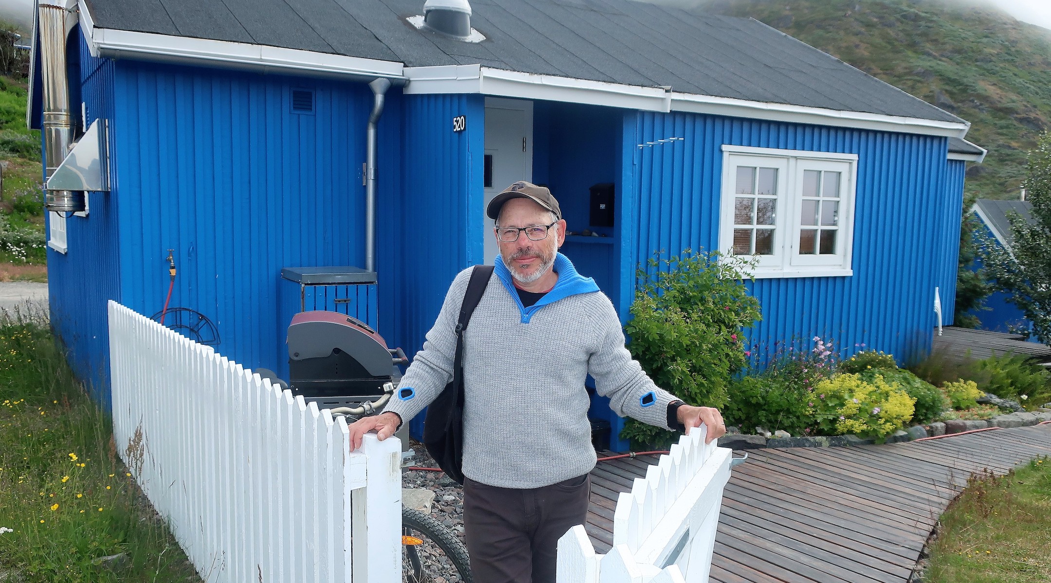 Paul Cohen at his home in Narsaq, Greenland