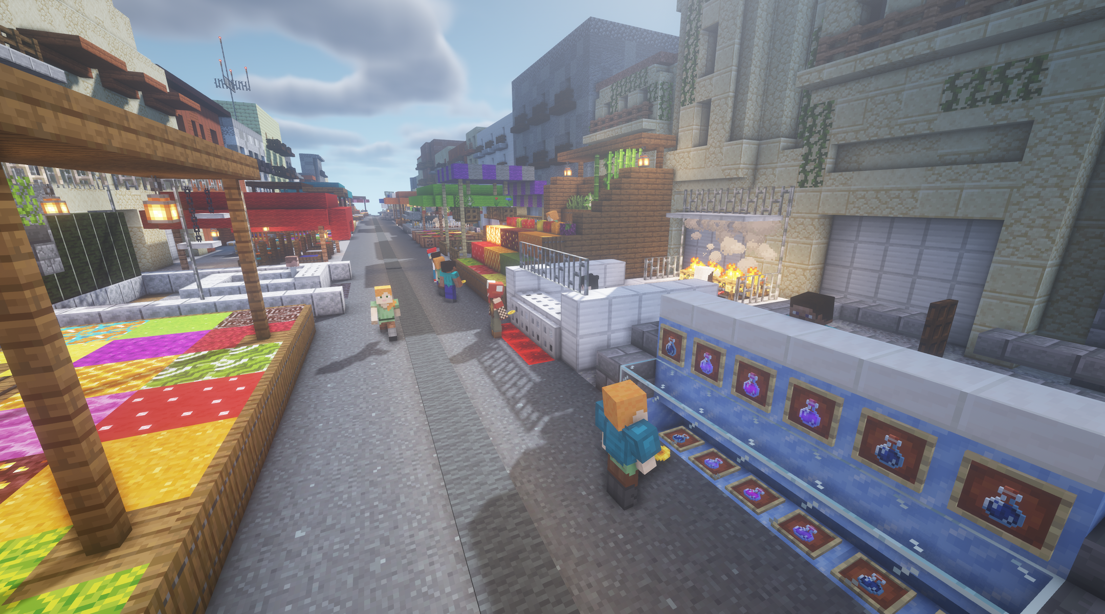 A Market Inside Of Minecraft
