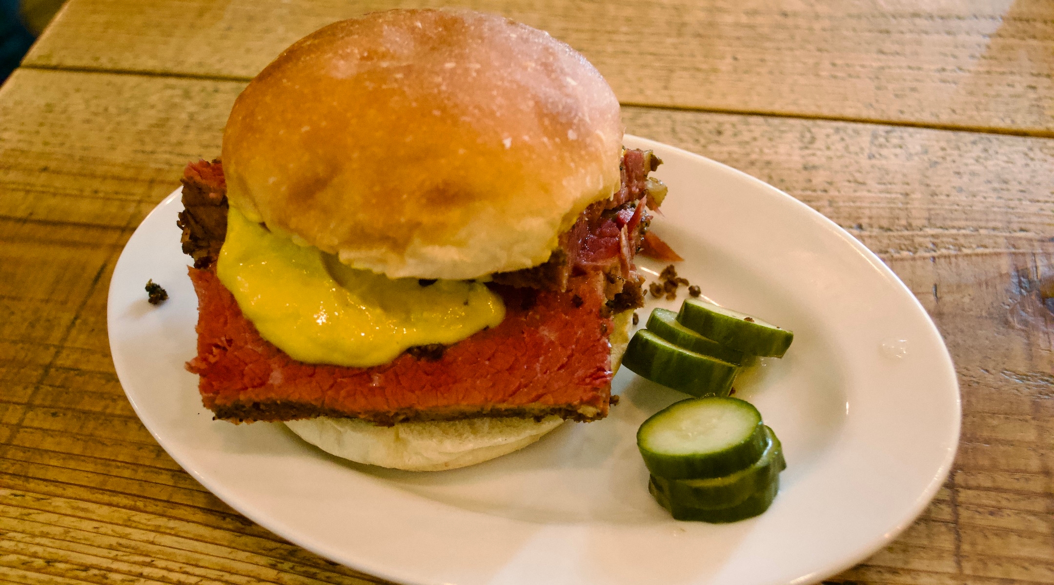 A view of the pastrami sandwich at Freeman Shokudo. (Jordyn Haime)