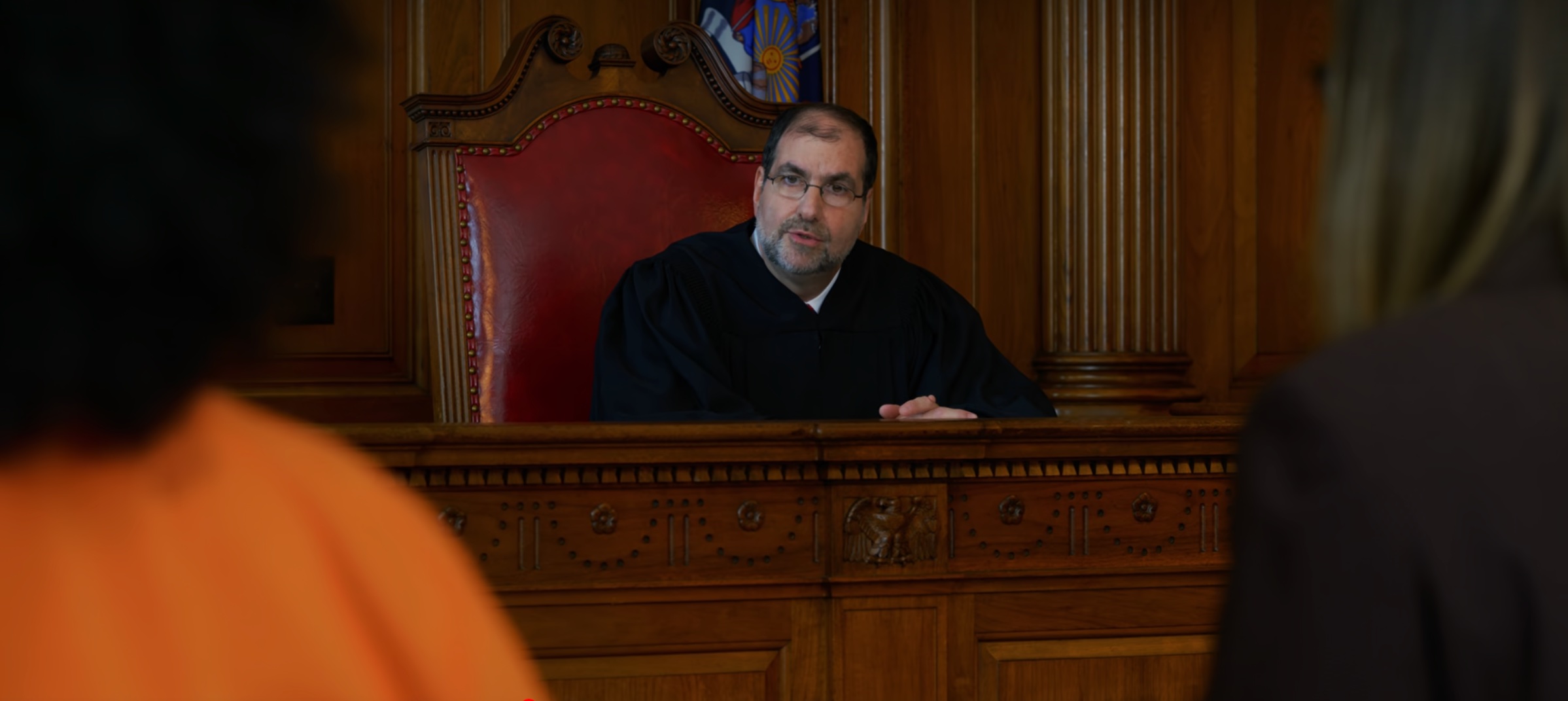 Cantor Philip Sherman played a judge on a 2018 episode of “Orange is the New Black.” (Netflix)