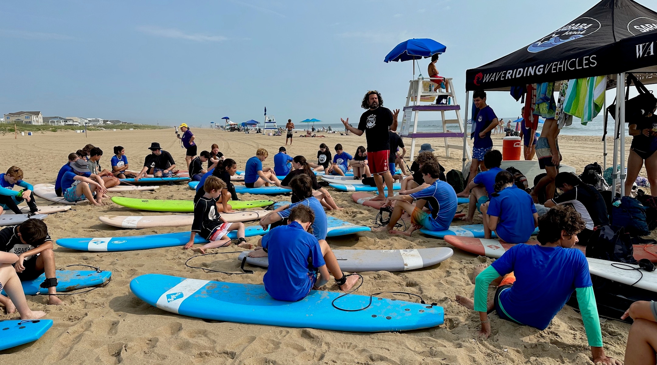 Sababa camp at the beach