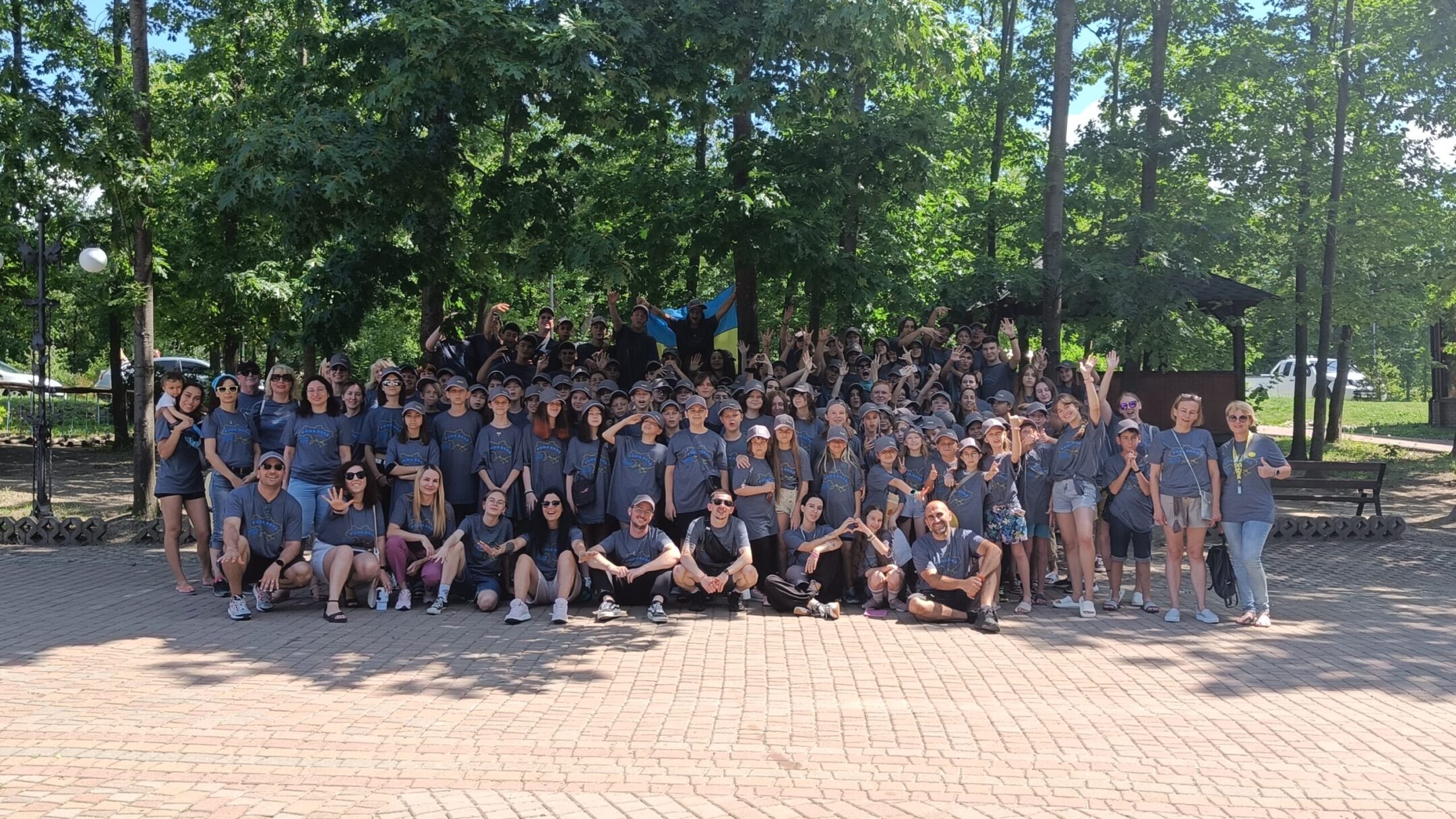 Over 100 campers traveled to Ramah Yachad’s Ukraine campus for the 2023 session, after a year’s war-induced interruption. (Courtesy Midreshet Schechter)