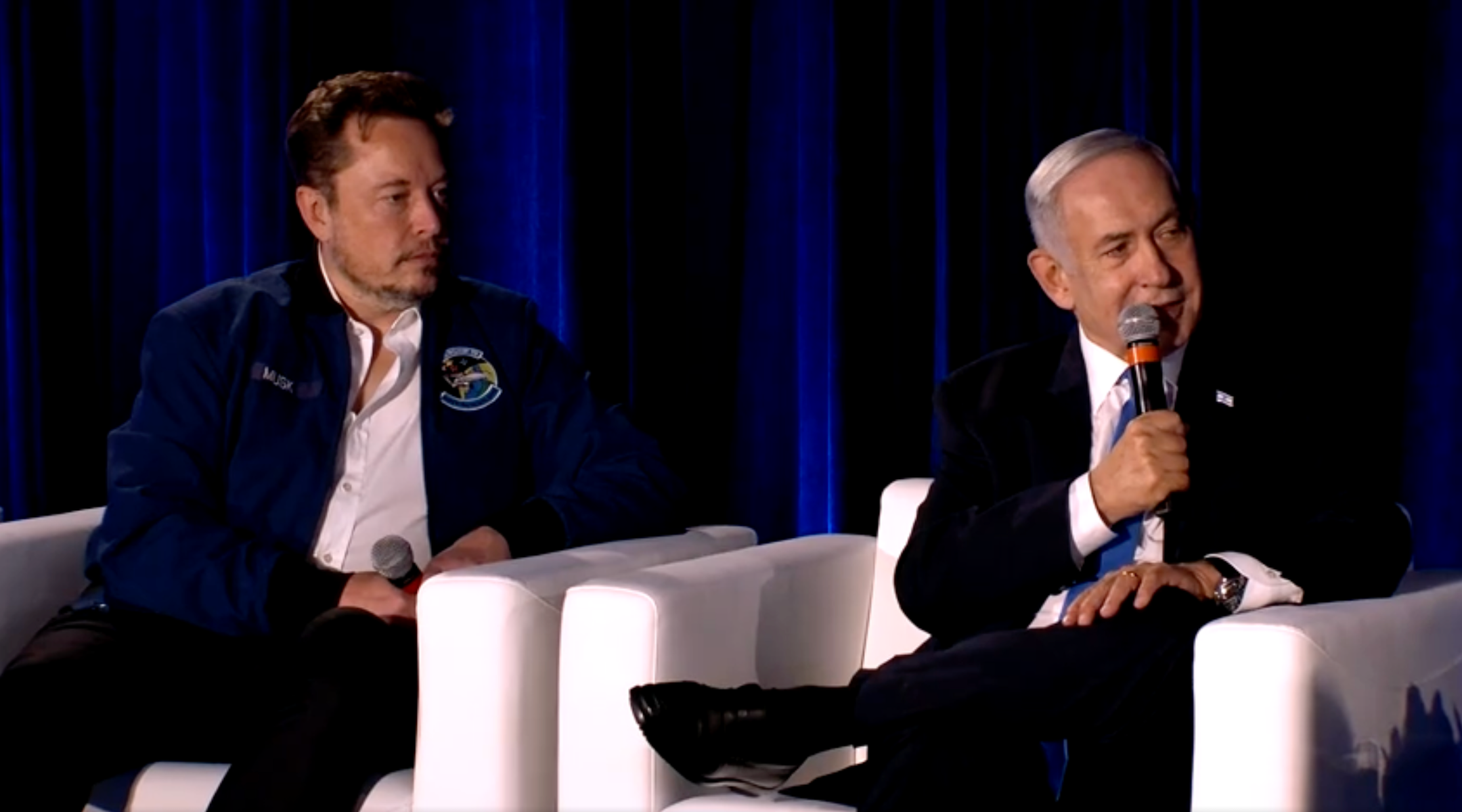 Elon Musk and Benjamin Netanyahu
