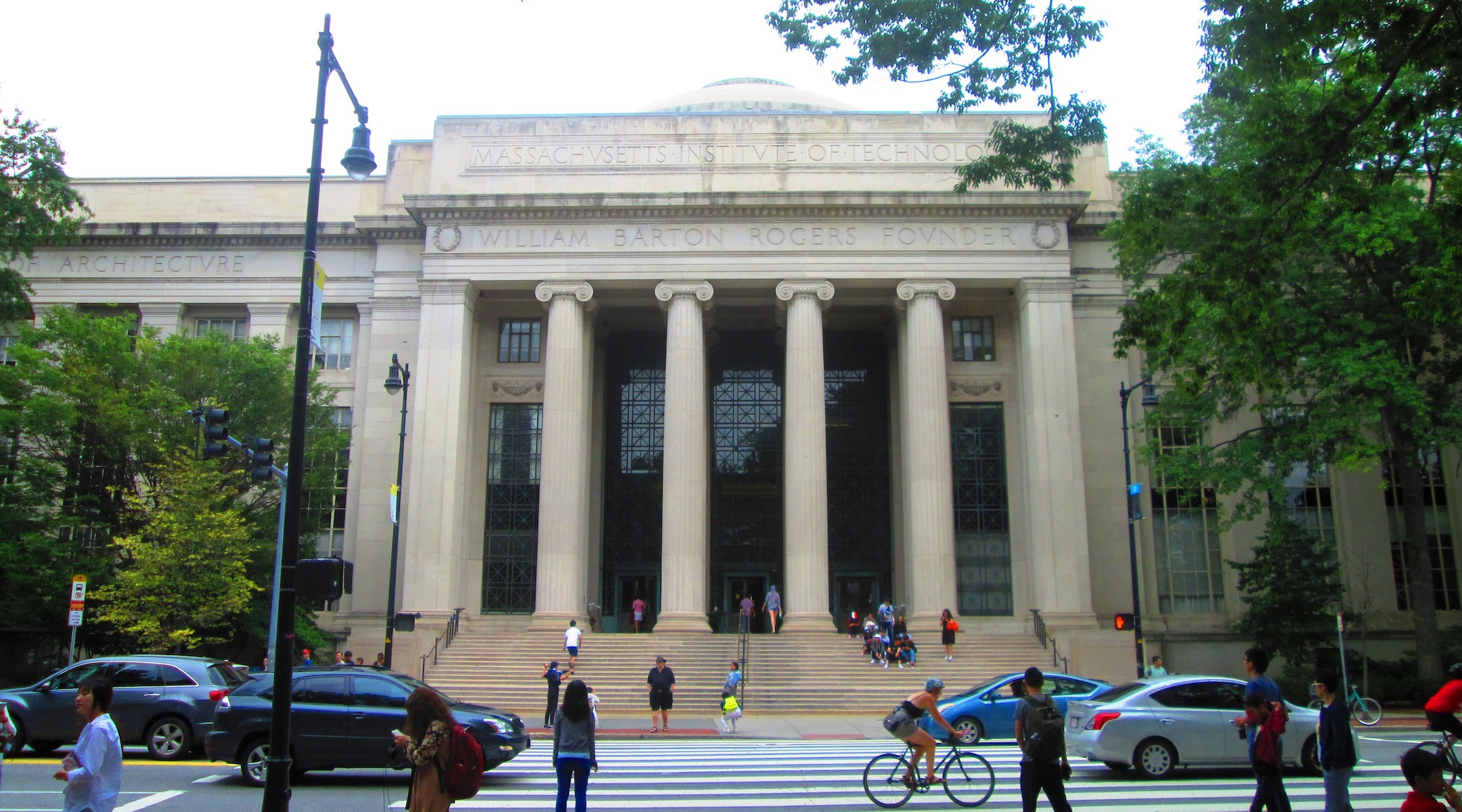 A building on a college campus