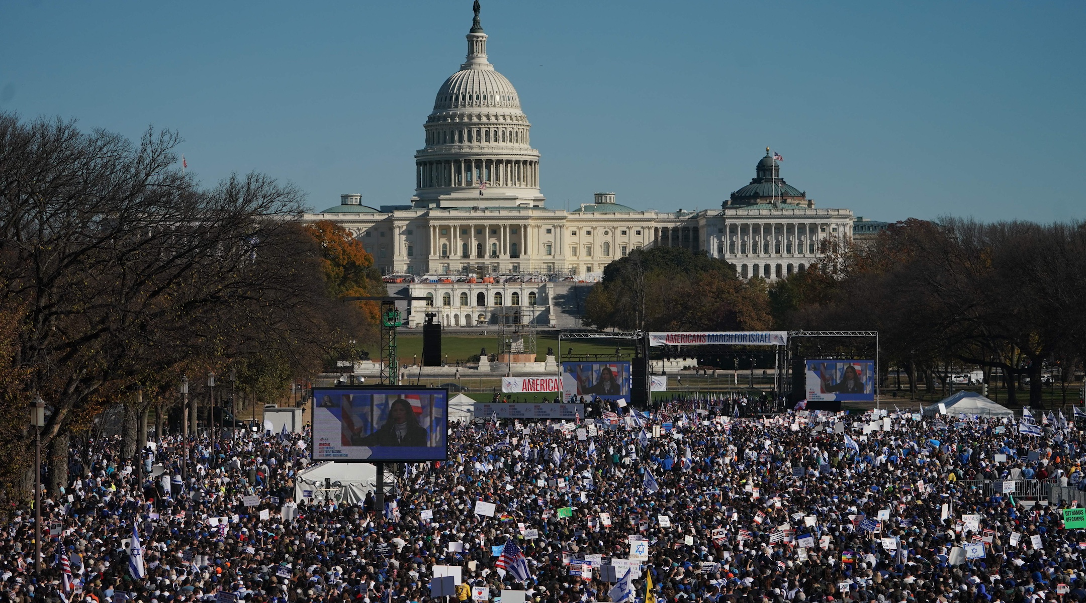 290,000 people show up for historic pro-Israel rally in DC, organizers ...