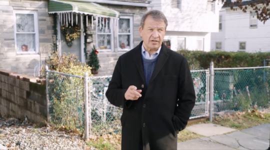 Westchester County Executive George Latimer in a campaign video announcing a Democratic primary challenge against Rep. Jamaal Bowman. (Screenshot/Twitter)