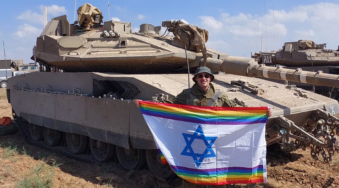 Israeli LGBTQ soldiers hope that their service in the Gaza war will lead to their achieving equal rights at home. (Courtesy of Yoav Atzmoni)